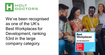 Holt Doctors named 53rd in the UK's Best Workplaces for Development 2025